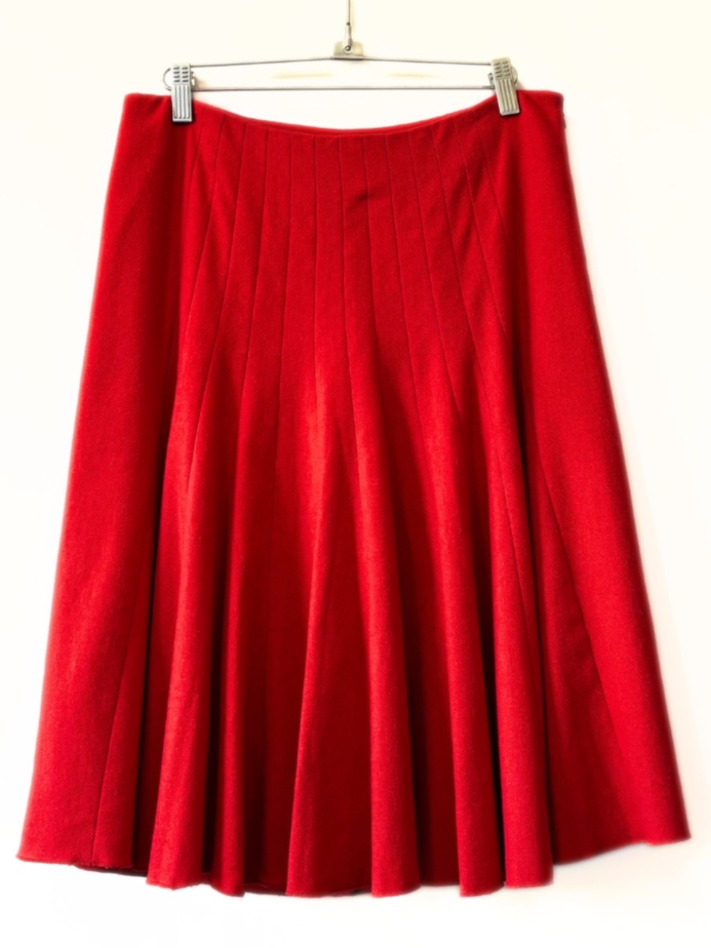 Club Monaco Wool Pleated Skirt Red Size 4